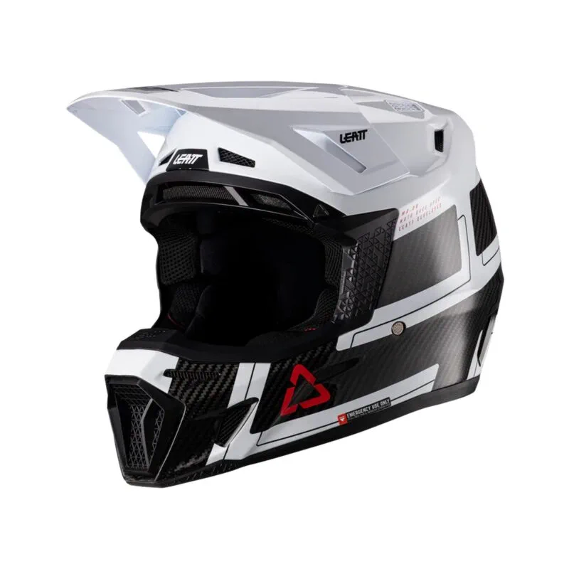 Leatt Hjälm+Goggles Moto 9.5 Carbon/Vit V26