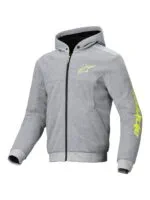 Alpinestars Hoodie Chrome v2 Grå/Gul Fluo
