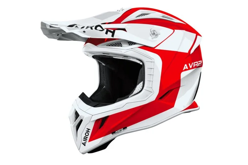 Airoh Hjälm Aviator Ace 2 Iron Röd glansig