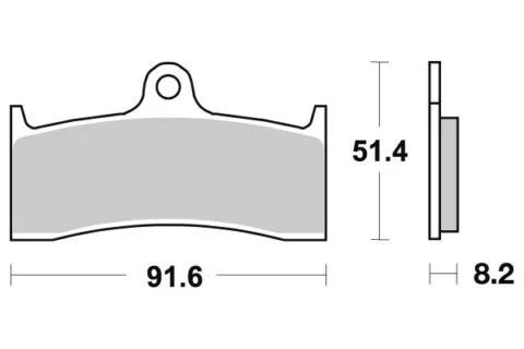 Sbs Bromsklossats Sintered
