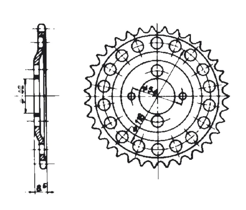 Tec-X Bakdrev 32 tänder (415) Tunturi Pappa - Maillard