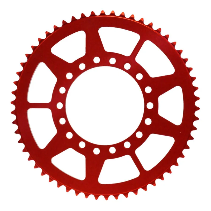 73870 Forte Bakdrev 60 tänder( 420) Ø100mm Röd Alu. Fantic 50cc 07-19