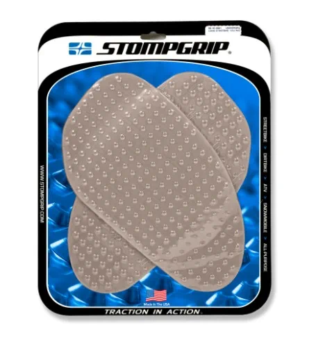 74125cf0375dfd9d2effaba64d4a6be9e0fead5b_296_5010_0001 Stompgrip Universal Large Street Bike Tank Grips - Volcano : Clear - Tankpads