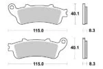 Sbs Bromsklossats Sintered - Bromsbelägg