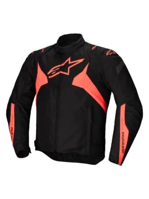 Alpinestars Jacka T-Jaws v4 Vattentät Svart/Röd Fluo