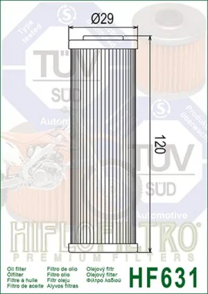 HiFlo oljefilter HF631