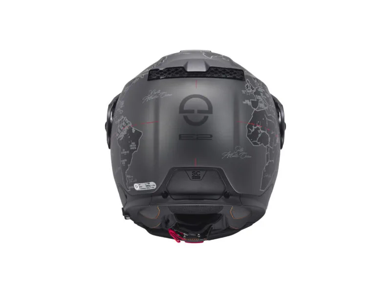 Schuberth Hjälm E2 Atlas mattsvart/röd