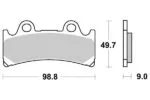 Sbs Bromsklossats Sintered - Bromsbelägg