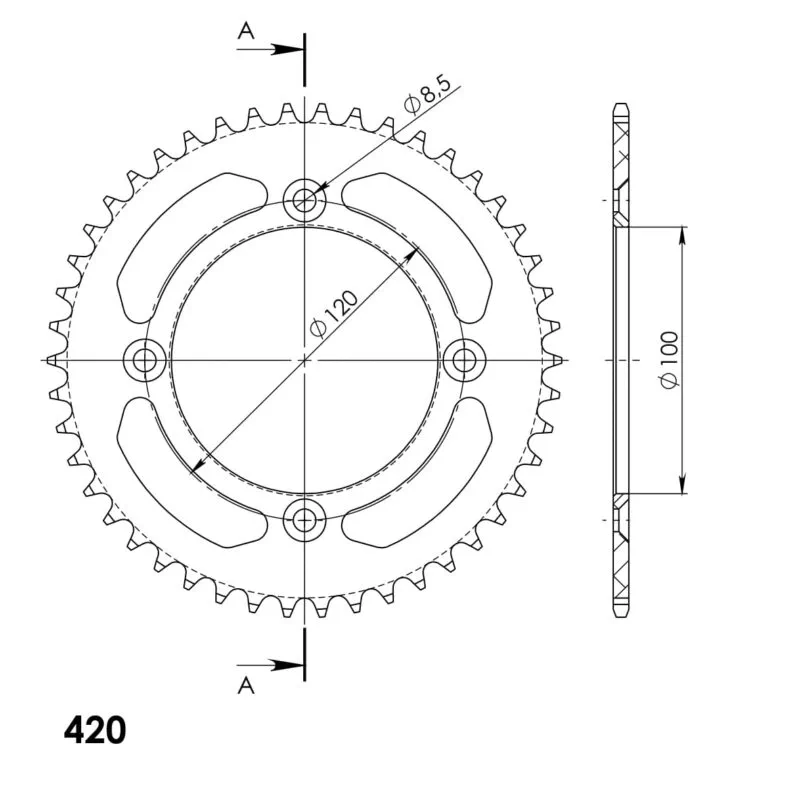 78f00bb8bece02e4bcec7c0d581428a06aef1cd7_27_3_6622_48_0 Supersprox Bakdrev Aluminium RAL-6622:48 Svart