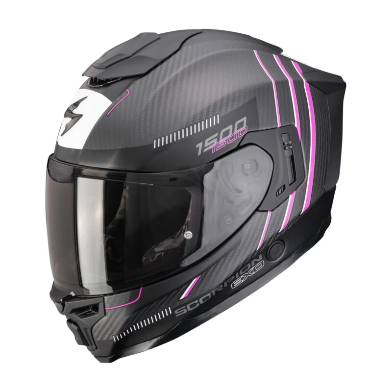 7a4bcac271ccbc5c51aa25da3765a27fb66cffe4_649_26126_3 SCORPION Helmet EXO-1500 CARBON AIR ZITY Matt Black-Pink