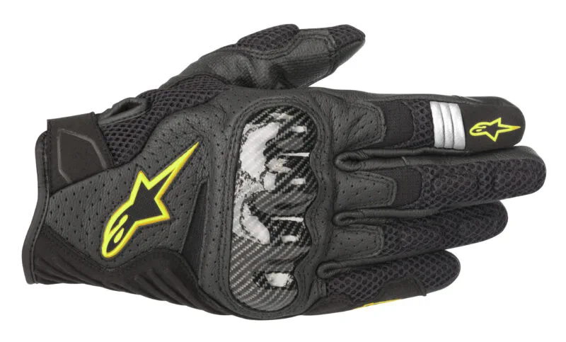 7b16f4e09ab54c3d18dab363ca772d6ebdf67f6b_694_3570518_155_3 Alpinestars Handske SMX-1 Air v2 Svart/Fluogul
