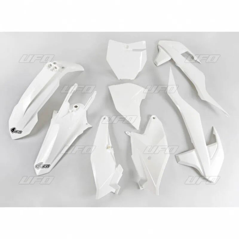 7bf99b9a03f8af1c28354e36e7acf5cc142b1966_650_K519_047 UFO Plastkit 5-delar KTM SX85 18-24 Vit 047