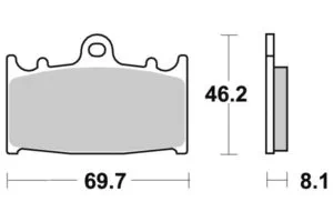 Sbs Bromsklossats Sintered