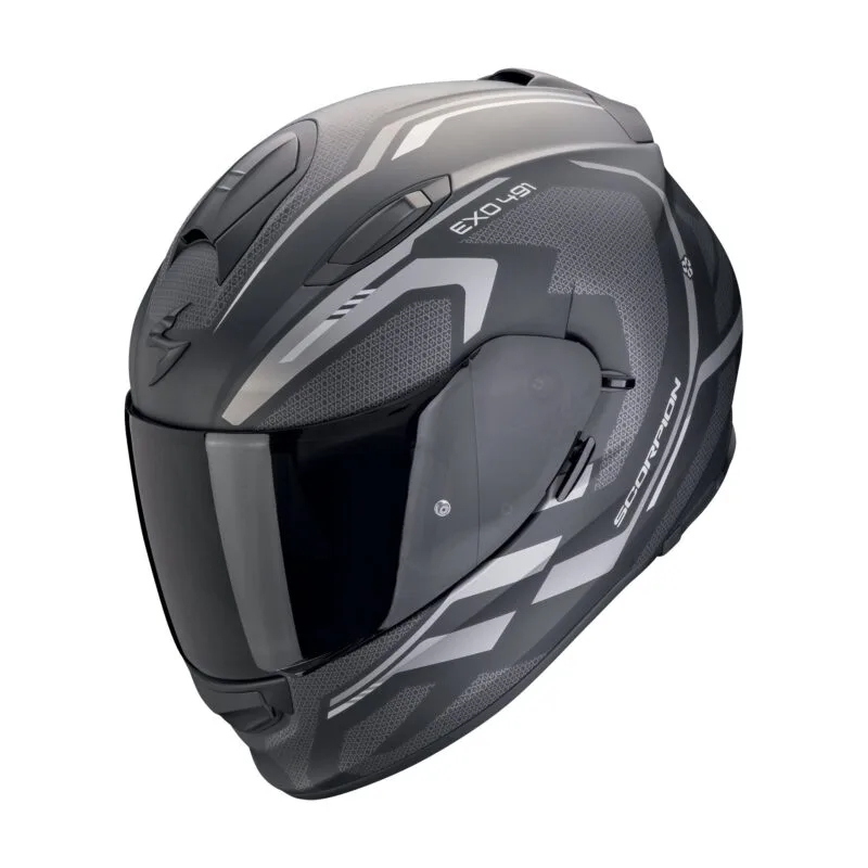 7d36724a8c129f6e0a54a3e0317b8f71fce6746b_649_2510_4-1 SCORPION Hjälm EXO-491 KRIPTA Mattsvart-Silver