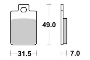 Sbs Bromsklossats Ceramic (712HF)