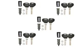 * Security Lock key set for 5 cases including bush