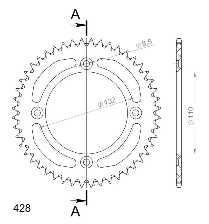 82ce5954ff7a08f3284fb4b2c3bb014845bfeac4_27_3_898_48_6_1 Supersprox Alu Bakdrev KTM 85SX / Husqv. 85TC Orange 48