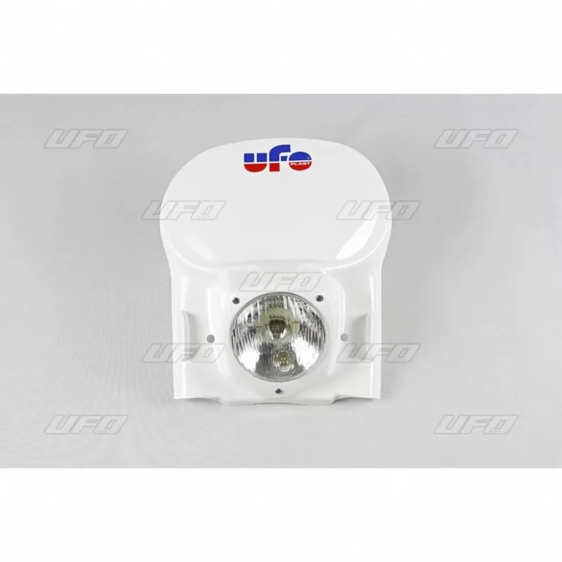 82fb4a94c7663f404a4bad219581dc0d54eb3e44_650_8040_W UFO Framlampa veteran MX/Enduro 78-88 Vit - Frontkåpor & lampmasker