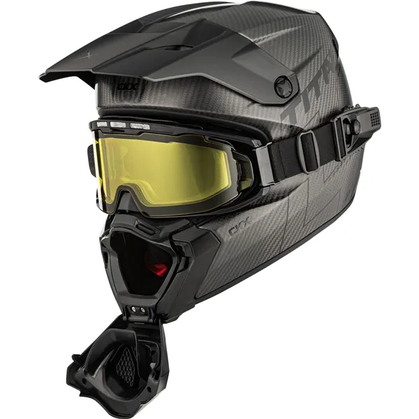 CKX Hjälm Titan AMS Matt Carbon + Eluppvärmda Brillor