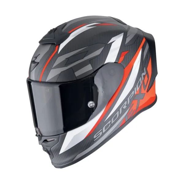 SCORPION Hjälm EXO-R1 EVO AIR CARBON AIR RUNNER Mattsvart-Röd