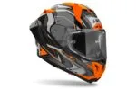 Airoh Hjälm GP 800 Must Orange glansig