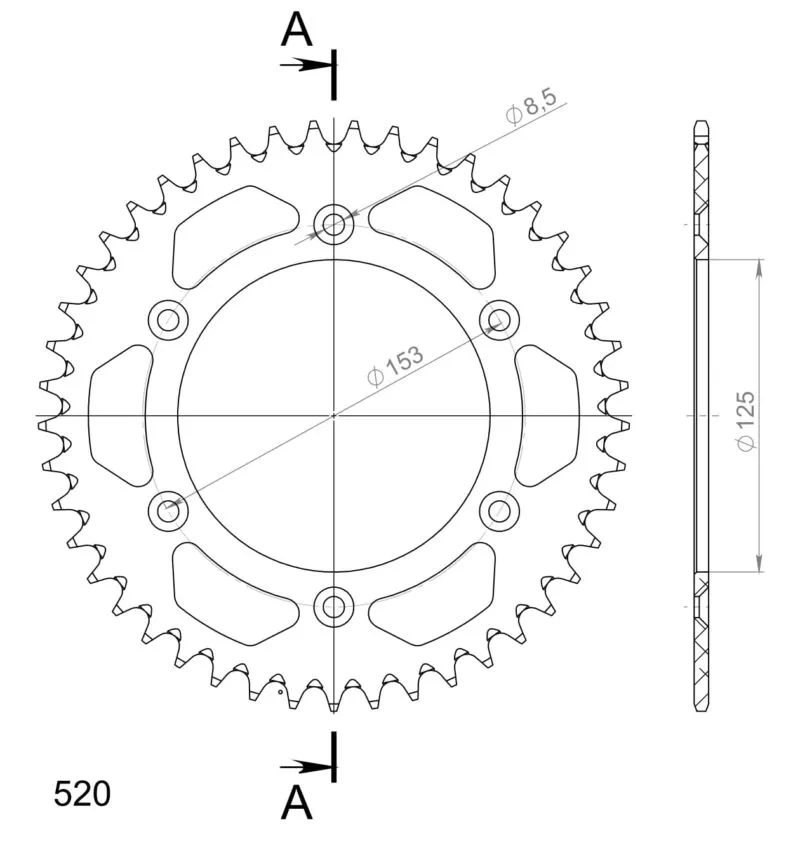 8872ed4347395532ce2a068e26c2ce2124098745_27_3_210_45_2_1 Supersprox Alu Bakdrev HO CR/CRF Röd 45