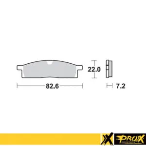 ProX Bromsbelägg fram YZ80/85 '93-23 + TT-R125 '00-17