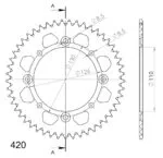 Supersprox Alu Bakdrev KA/SU KX65 00-/RM65 03-05 Svart 48