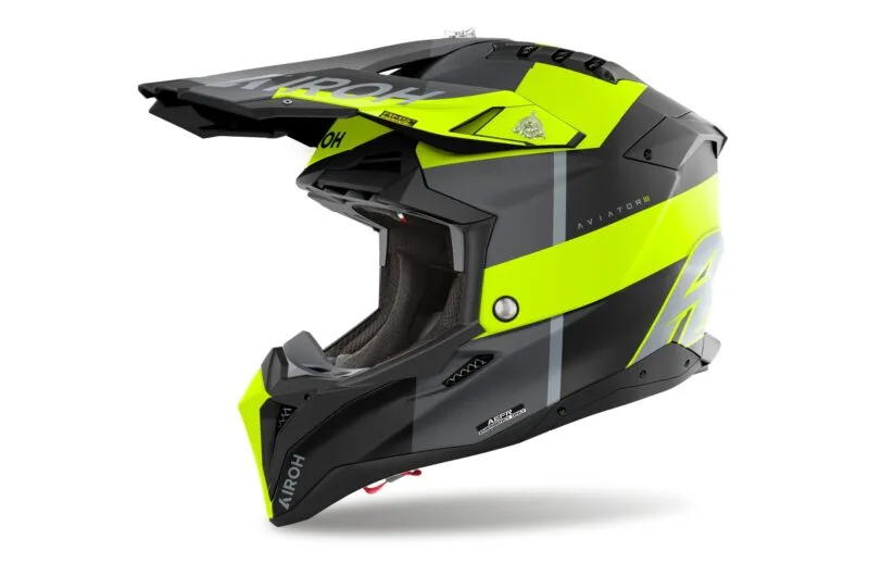 Airoh Hjälm Aviator 3 Monarch Gul Matt