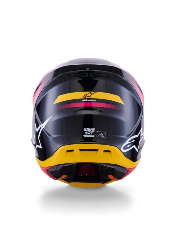 Alpinestars Hjälm S-M7 Rise Svart/Gul/Rosa