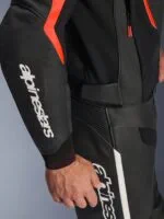Alpinestars Skinnjacka GP Force v2 Svart/Fluo Röd
