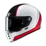 HJC V10 Hodu Integralhjälm - Vit/Röd/Svart MC1 med Avancerad Ventilation