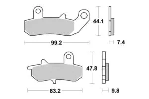 Sbs Bromsklossats Ceramic