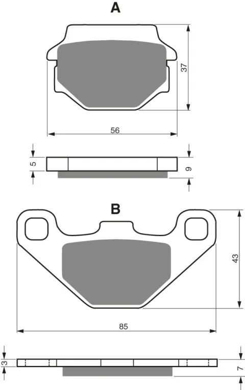 GOLDFREN Bromsbelägg 084 Ceramic Carbon K1