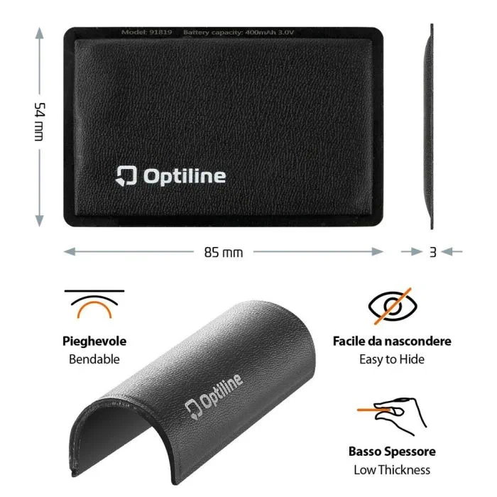 Optiline Opti Tracker Flex Ultra-thin foldable locator - Optiline/Lampa - GPS Trackers
