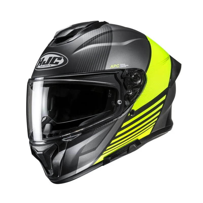 94a9403da2dd8e5f74809630ad612e1279d1f4f4_630_26591_5-1 HJC Helmet C71 Morix Svart/Fluo Gul MC3HSF