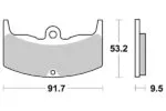 Sbs Bromsklossats Ceramic - Bromsbelägg