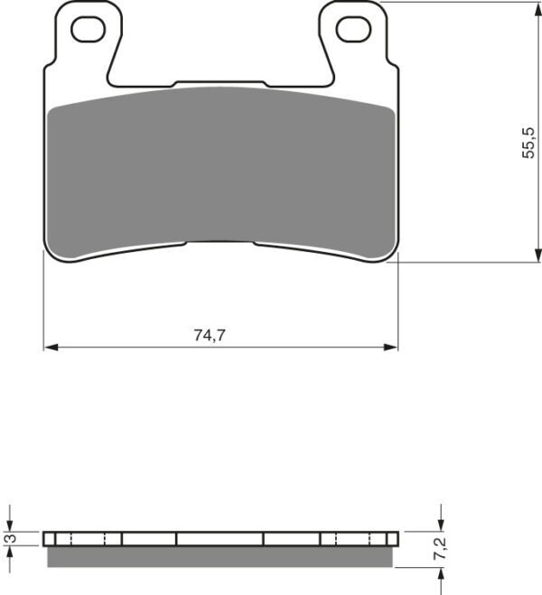 GOLDFREN Bromsbelägg 134 Ceramic carbon AD