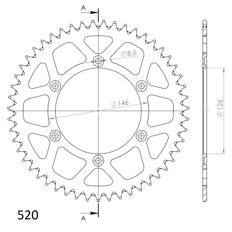 95b2d13a3804d3946d0b2a1a9ee2d17f3398dfbe_27_3_808_50_0 Supersprox Alu Bakdrev SU RM125/250/450 Svart 50