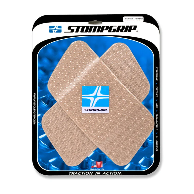 98bf64caa8c9da58a1ab42adc34c4e96f8a69d3c_296_5014_0005 Stompgrip Universal Quadrilateral Tank Grips - Icon : Clear - Tankpads