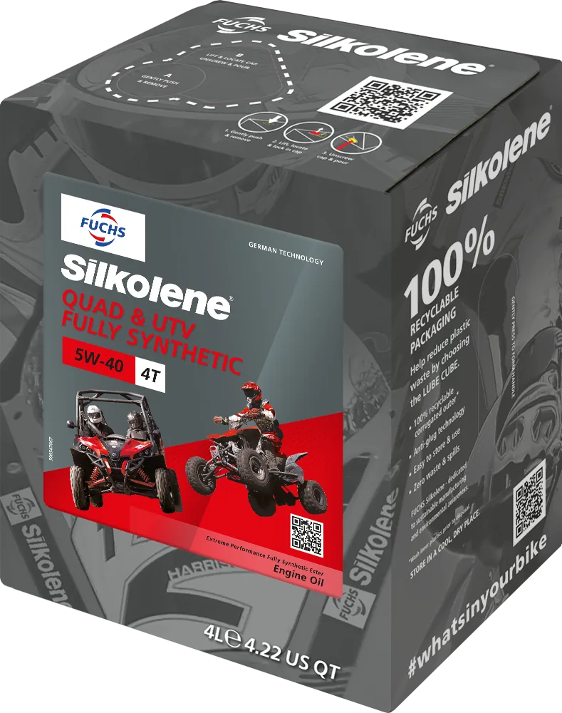 9f2d4a17ea5e62164e55e9be1accbb2677f6637b_551_134_004C Silkolene Quad ATV 5W-40 4L CUBE (4) - 4T