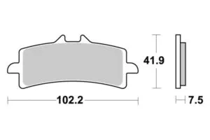 Sbs Bromsklossats Sintered