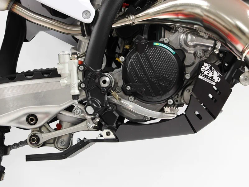 AX1671_2 AXP Xtrem HDPE Skid Plate Black KTM 125SX/XC 23- /Husqvarna TC125/TE125 /GasGas - AXP Racing - Hasplåtar