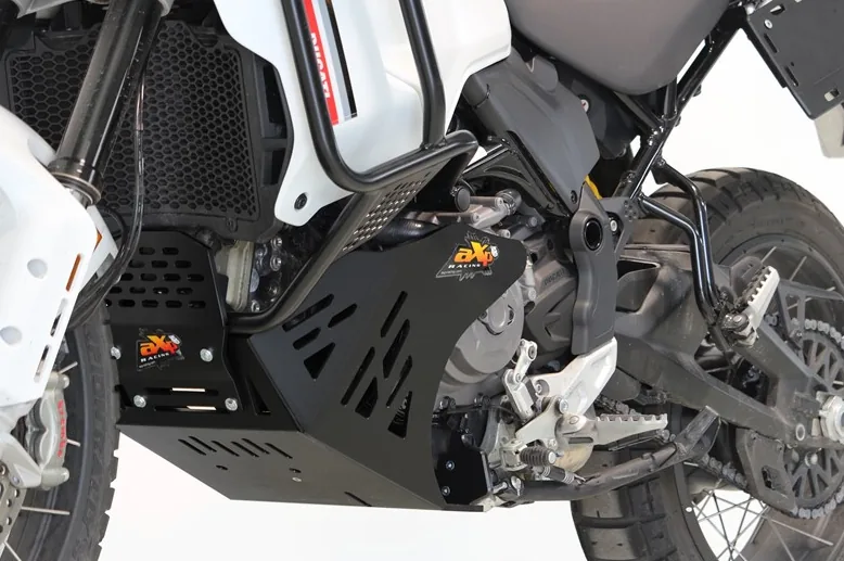 AX1689_1 AXP Adventure Skid Plate HDPE 8mm Ducati DESERT X (Hepco & Becker crash bars) - AXP Racing - Hasplåtar