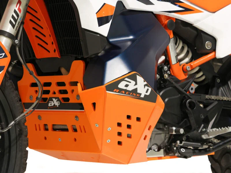 AX1738_2 AXP Adventure TOURING Skid Plate HDPE 8mm Orange KTM790/890 Adventure/R/Rally - AXP Racing - Hasplåtar