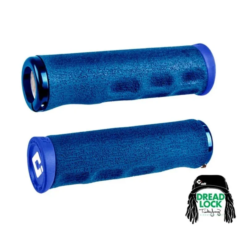 D36DLU-U ODI Tinker Juarez-Dread Lock E-MTB Grip 130mm Blue/Blue - Handtag