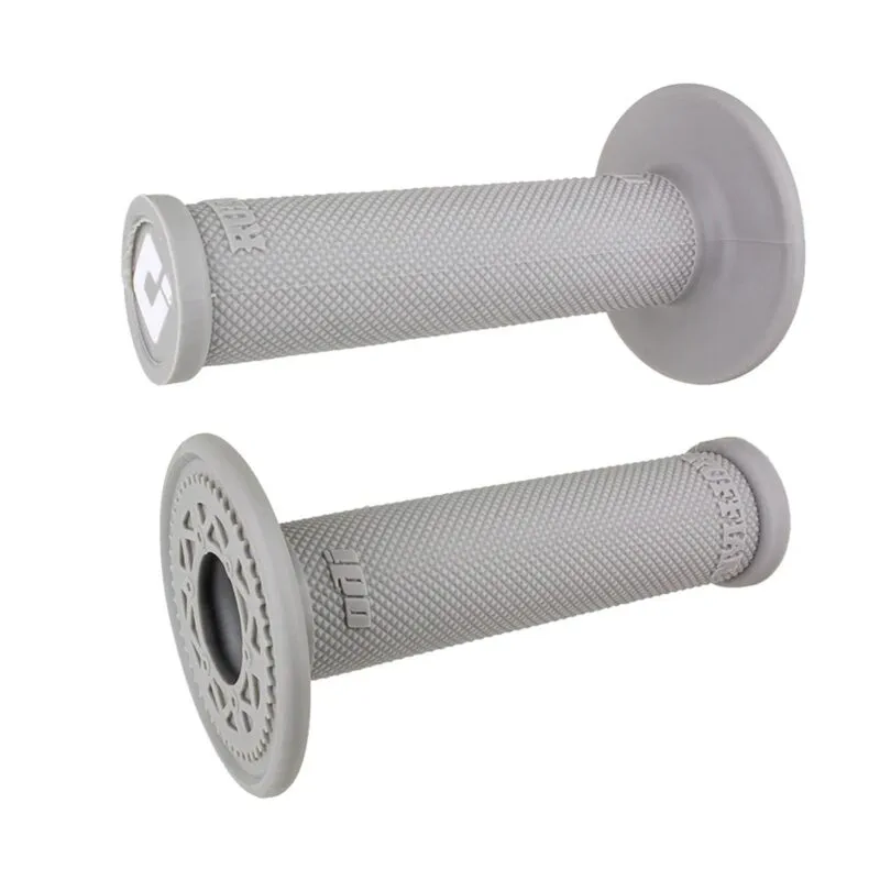 H00RFG ODI Glue-On Grip No-Waffle MX Single-Ply (Ruffian) Grey-Soft - Handtag
