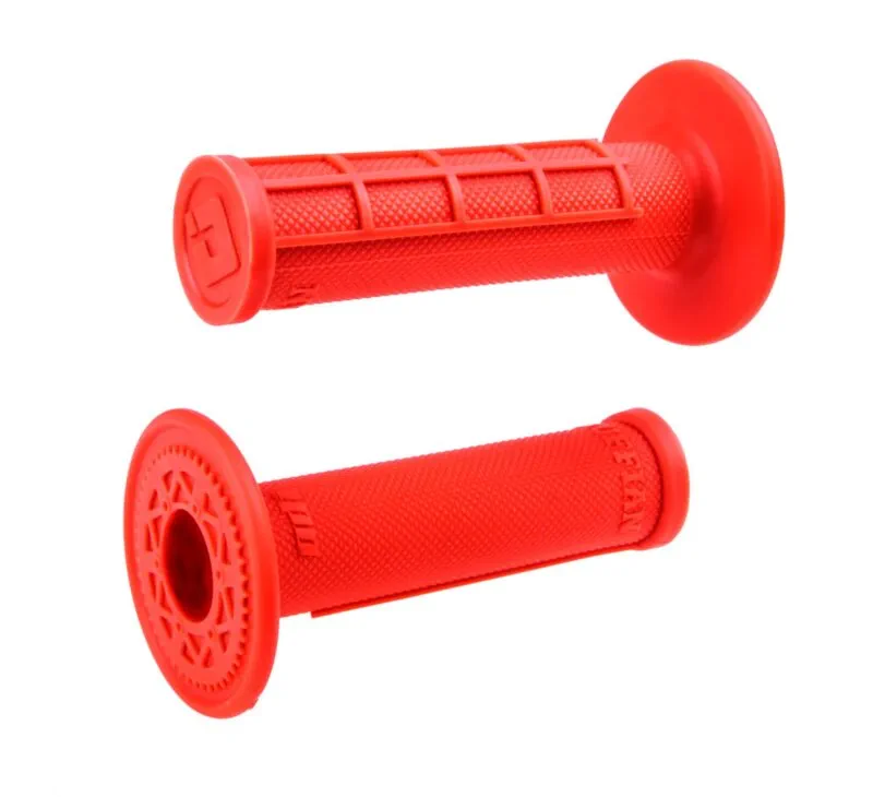 H01RFFO ODI Glue-On Grip Half-Waffle MX Single-Ply (Ruffian) FLO-Orange - Handtag