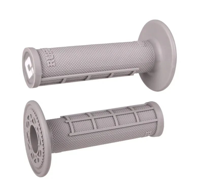 H01RFG ODI Glue-On Grip Half-Waffle MX Single-Ply (Ruffian) Grey-Soft - Handtag