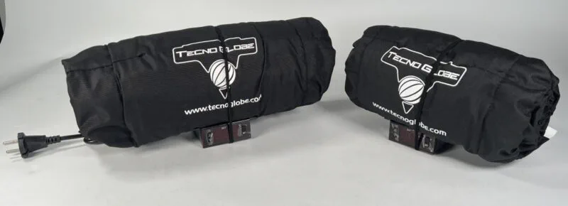 TG TYRE WARMER TECNO GLOBE BLACK with Display Front Only - Däckvärmare